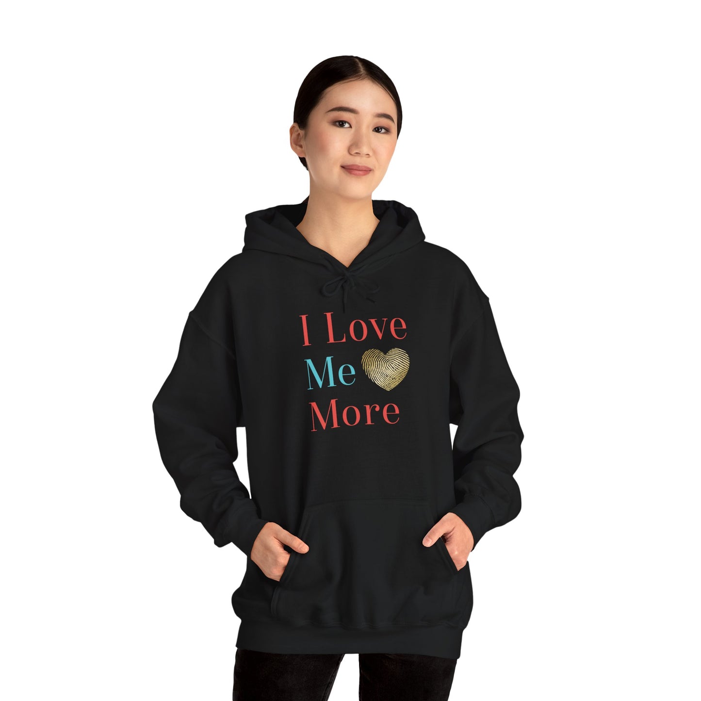 I Love Me More Heavy Blend™ Hooded Sweatshirt