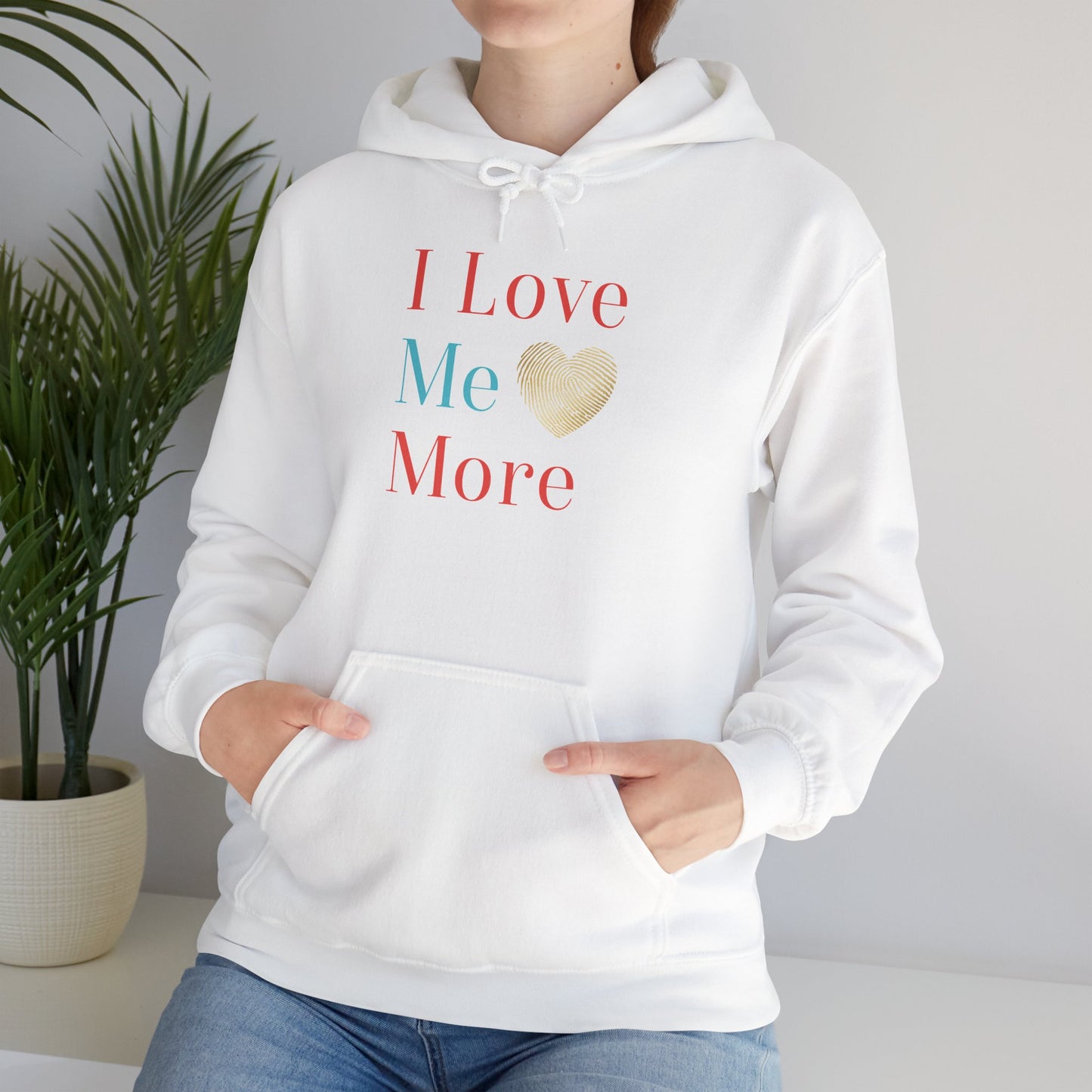 I Love Me More Heavy Blend™ Hooded Sweatshirt