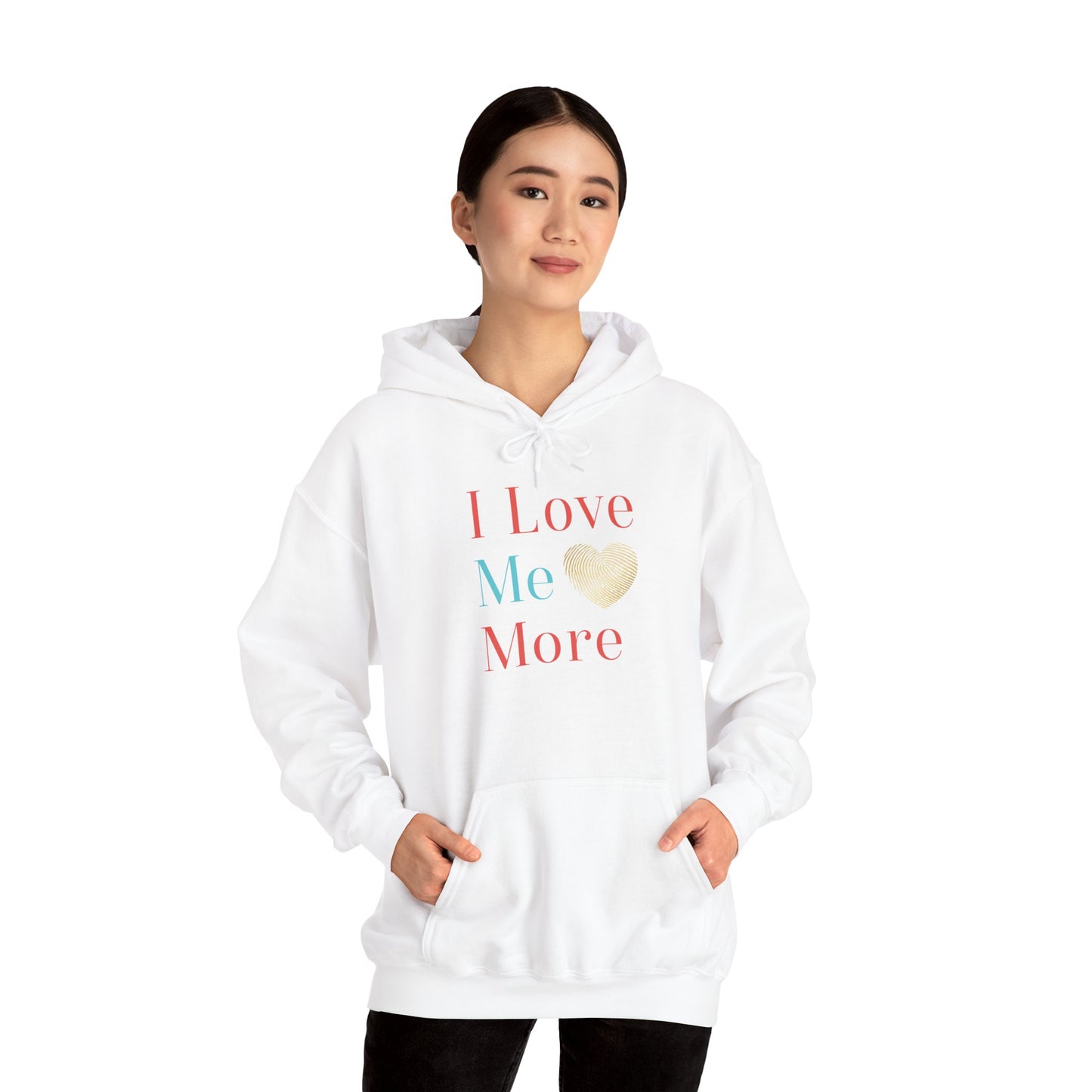 I Love Me More Heavy Blend™ Hooded Sweatshirt